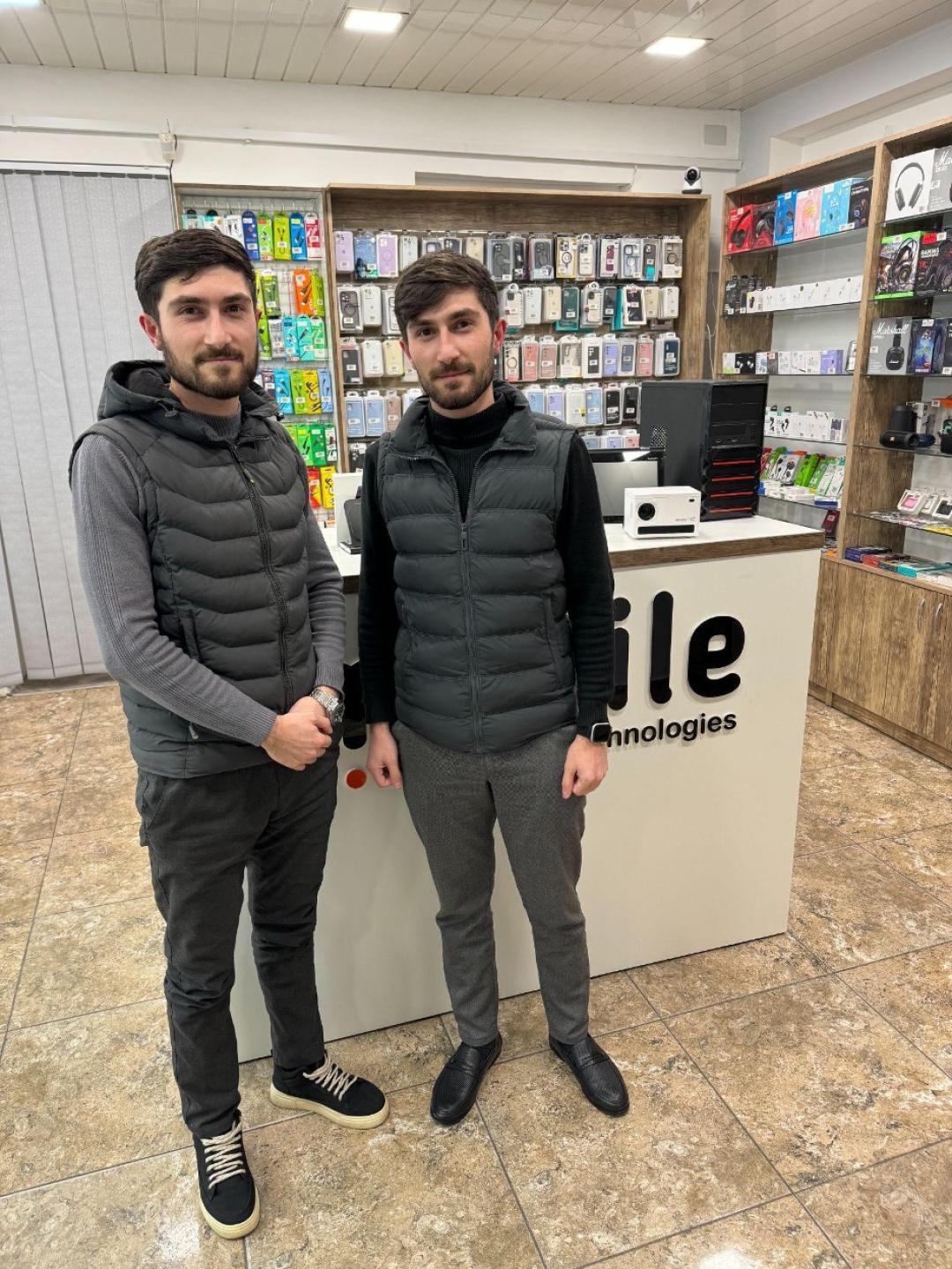 Gagik and Tigran Ulubabyan in their shop Gagik and Tigran Ulubabyan in their shop