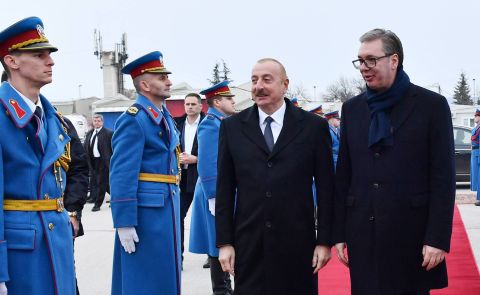 Presidents Aliyev, Vučić, and Radev Launch Key Energy Project in Serbia