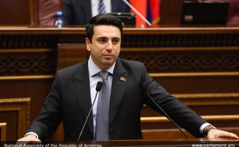 Alen Simonyan Says Armenia Faces Peace Versus War Divide, Criticizing Kocharyan and Opposition